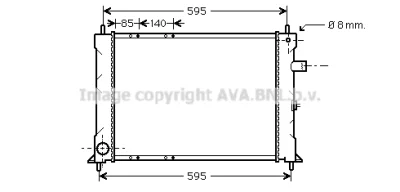 AU2155 AVA Радиатор, охлаждение двигателя