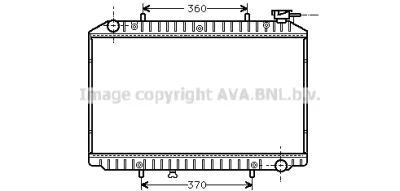 DNA2149 AVA Радиатор, охлаждение двигателя