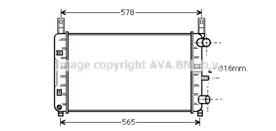 FDA2117 AVA Радиатор, охлаждение двигателя