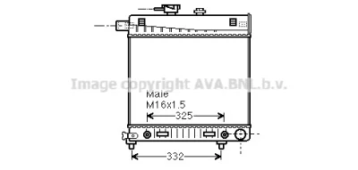 MSA2150 AVA Радиатор, охлаждение двигателя