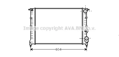 RT2108 AVA Радиатор, охлаждение двигателя