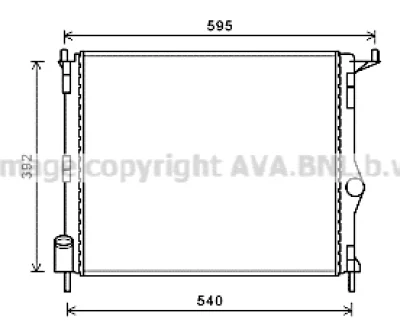 RTA2476 AVA Радиатор, охлаждение двигателя