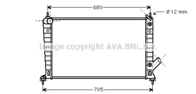 SB2062 AVA Радиатор, охлаждение двигателя