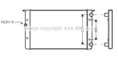VNA2105 AVA Радиатор, охлаждение двигателя