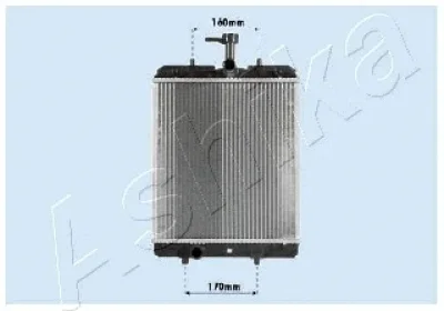 RDA033068 ASHIKA Радиатор, охлаждение двигателя