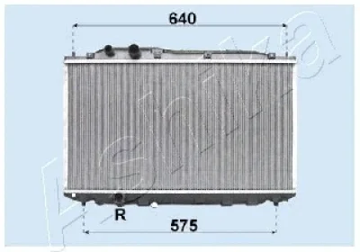 RDA193022 ASHIKA Радиатор, охлаждение двигателя