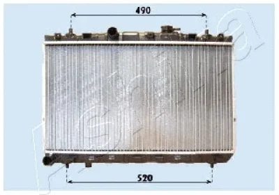 RDA283099 ASHIKA Радиатор, охлаждение двигателя