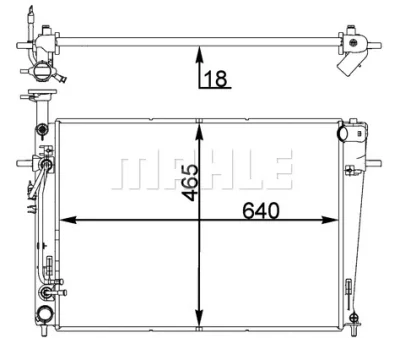 CR 1402 000P KNECHT/MAHLE Радиатор, охлаждение двигателя