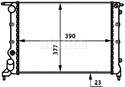 CR 488 000S KNECHT/MAHLE Радиатор, охлаждение двигателя