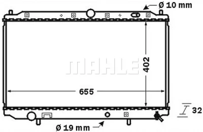 CR 752 000S KNECHT/MAHLE Радиатор, охлаждение двигателя