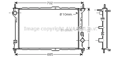 FD2381 PRASCO Радиатор, охлаждение двигателя