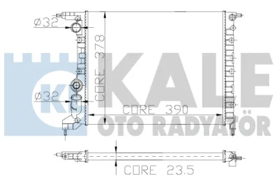 126600 KALE OTO RADYATÖR Радиатор, охлаждение двигателя