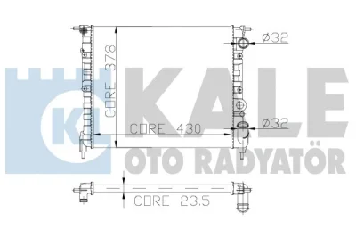 161700 KALE OTO RADYATÖR Радиатор, охлаждение двигателя