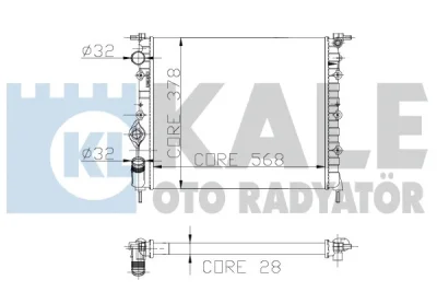 181400 KALE OTO RADYATÖR Радиатор, охлаждение двигателя