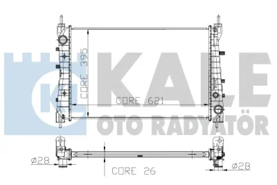 195500 KALE OTO RADYATÖR Радиатор, охлаждение двигателя