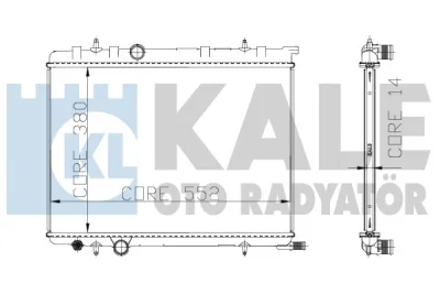 Радиатор, охлаждение двигателя KALE OTO RADYATÖR 216999