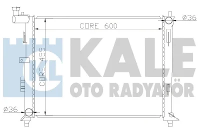 Радиатор, охлаждение двигателя KALE OTO RADYATÖR 341980