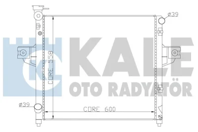 Радиатор, охлаждение двигателя KALE OTO RADYATÖR 342095