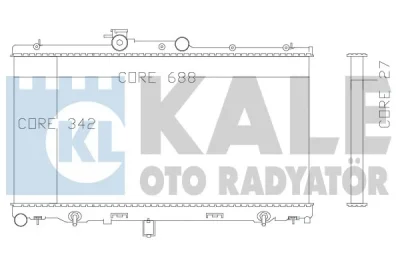 342110 KALE OTO RADYATÖR Радиатор, охлаждение двигателя