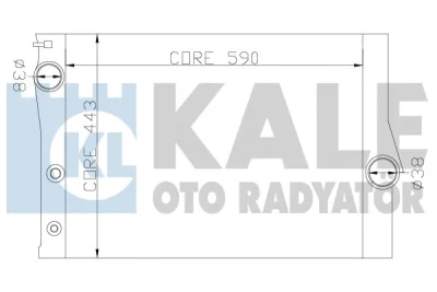 Радиатор, охлаждение двигателя KALE OTO RADYATÖR 342235