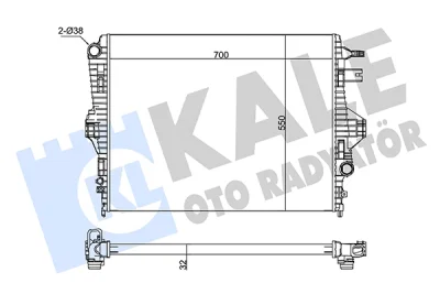 345870 KALE OTO RADYATÖR Радиатор, охлаждение двигателя