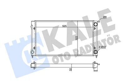 348220 KALE OTO RADYATÖR Радиатор, охлаждение двигателя