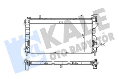 349400 KALE OTO RADYATÖR Радиатор, охлаждение двигателя
