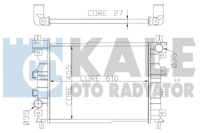 350800 KALE OTO RADYATÖR Радиатор, охлаждение двигателя