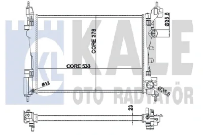 352100 KALE OTO RADYATÖR Радиатор, охлаждение двигателя