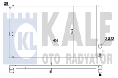 352800 KALE OTO RADYATÖR Радиатор, охлаждение двигателя