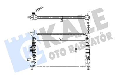354230 KALE OTO RADYATÖR Радиатор, охлаждение двигателя
