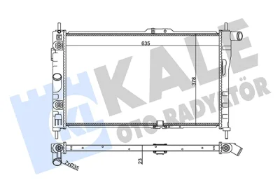 357055 KALE OTO RADYATÖR Радиатор, охлаждение двигателя