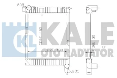 359400 KALE OTO RADYATÖR Радиатор, охлаждение двигателя