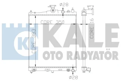 Радиатор, охлаждение двигателя KALE OTO RADYATÖR 363200