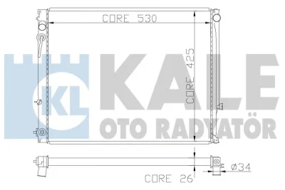 363600 KALE OTO RADYATÖR Радиатор, охлаждение двигателя