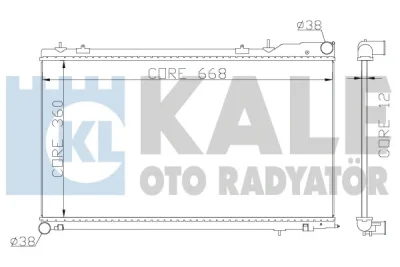 Радиатор, охлаждение двигателя KALE OTO RADYATÖR 364900