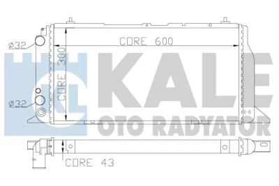 Радиатор, охлаждение двигателя KALE OTO RADYATÖR 367300