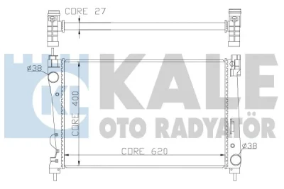 368600 KALE OTO RADYATÖR Радиатор, охлаждение двигателя