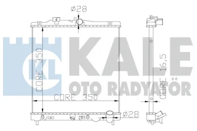 Радиатор, охлаждение двигателя KALE OTO RADYATÖR 368900