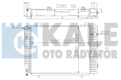 370300 KALE OTO RADYATÖR Радиатор, охлаждение двигателя