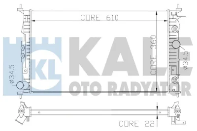 374200 KALE OTO RADYATÖR Радиатор, охлаждение двигателя