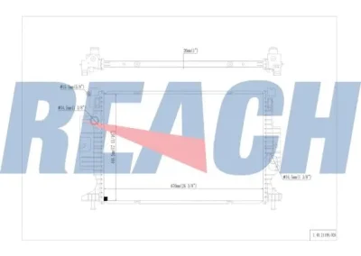 1.40.21199.026 REACH Радиатор, охлаждение двигателя