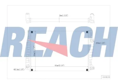 1.40.21201.534 REACH Радиатор, охлаждение двигателя