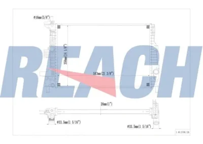 1.40.21530.126 REACH Радиатор, охлаждение двигателя