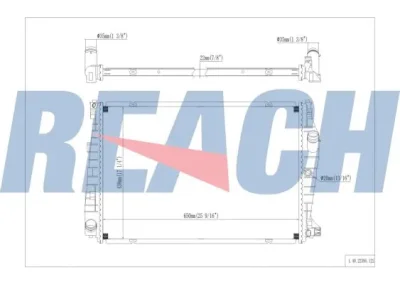 1.40.22395.122 REACH Радиатор, охлаждение двигателя