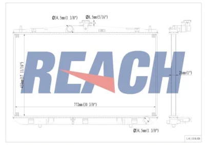 1.41.13118.026 REACH Радиатор, охлаждение двигателя