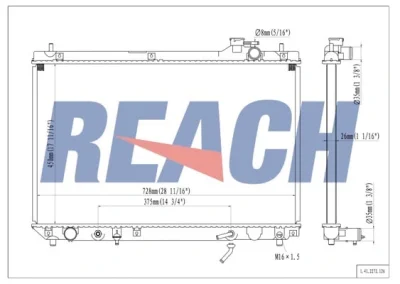 1.41.2272.126 REACH Радиатор, охлаждение двигателя