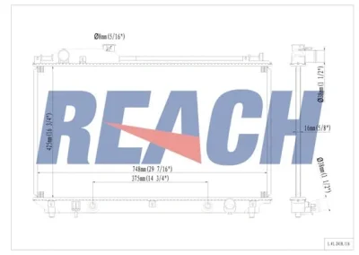 1.41.2418.116 REACH Радиатор, охлаждение двигателя