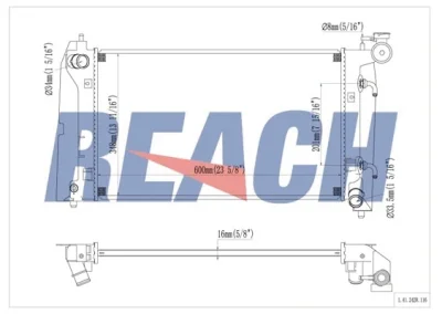 Радиатор, охлаждение двигателя REACH 1.41.2428.116