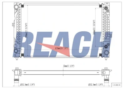 1.41.2648.132 REACH Радиатор, охлаждение двигателя